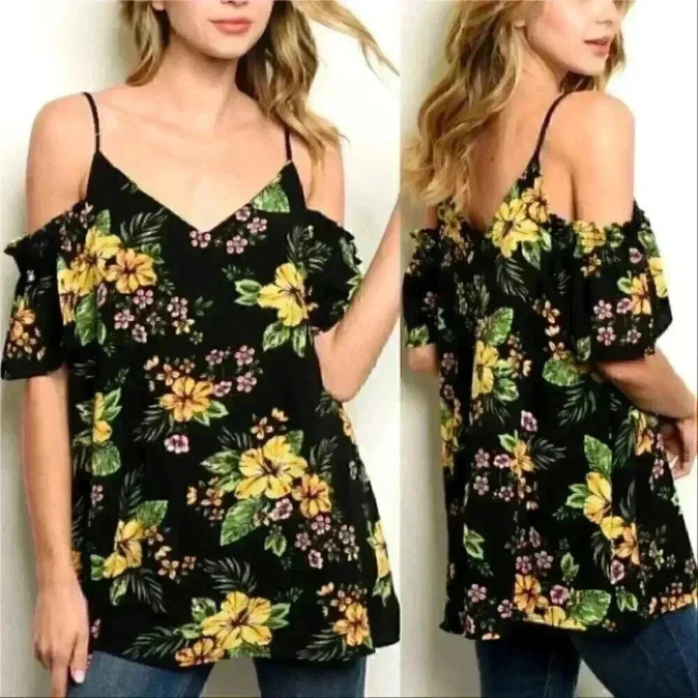 FLORAL TOP - Picture 2 of 2